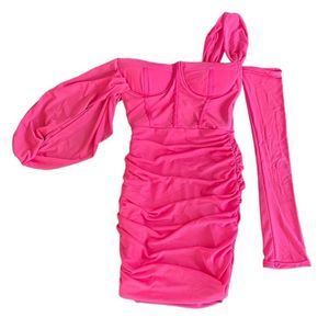 Rosedress one sleeve off the shoulder mini dress